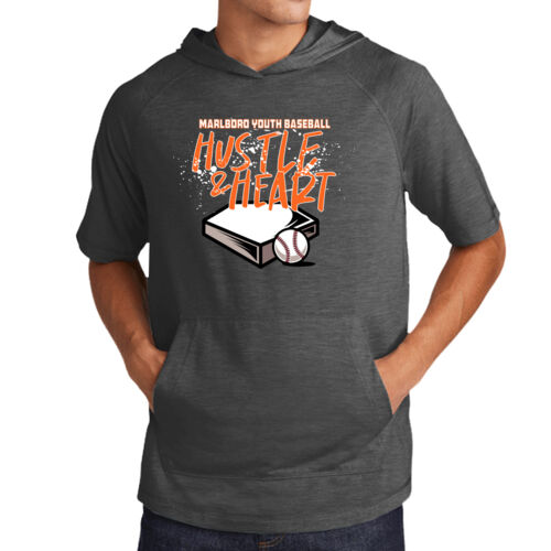 Heart & Hustle - ® PosiCharge ® Tri Blend Wicking Short Sleeve Hoodie Thumbnail